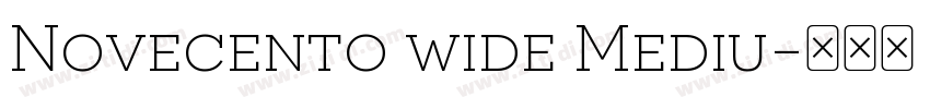 Novecento wide Mediu字体转换